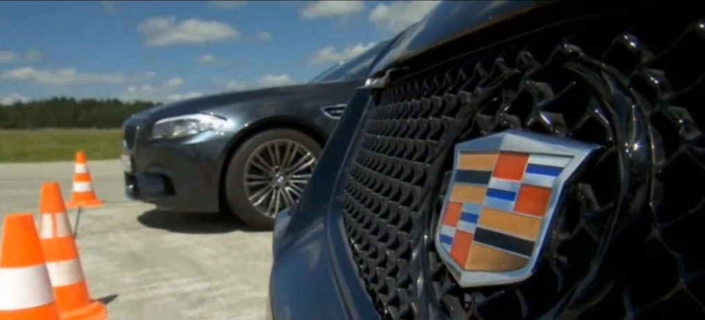 2013 BMW M5 vs 2013 Cadillac CTS-V Drag Race